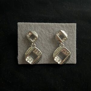 Silver dangler earrings